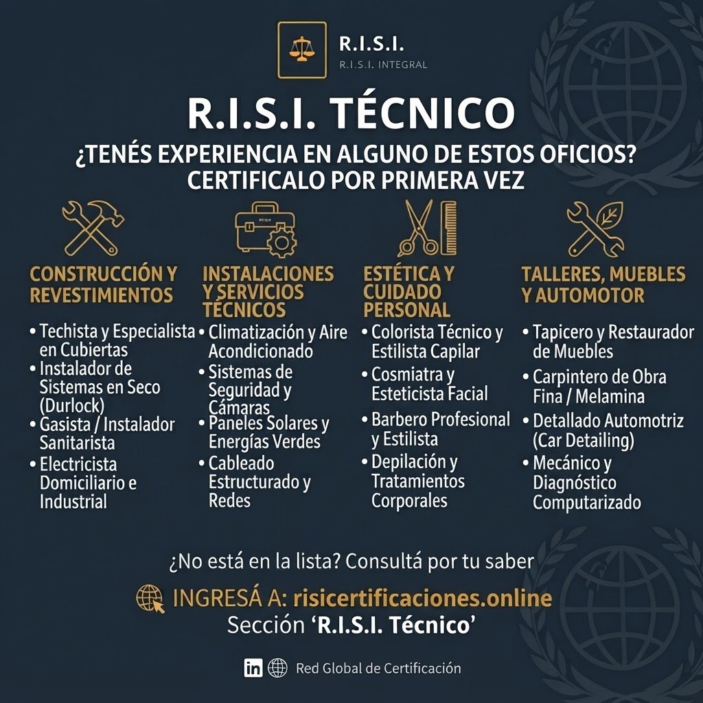 certificacion de oficios